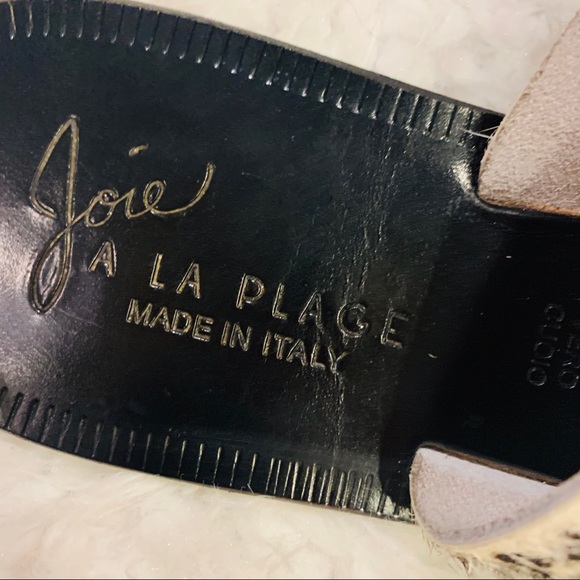 Joie A La Plage Sable Calf Hair Slide Sandals - Picture 6 of 8